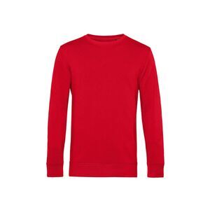 B&C Mens Crew Neck Sweat / Red